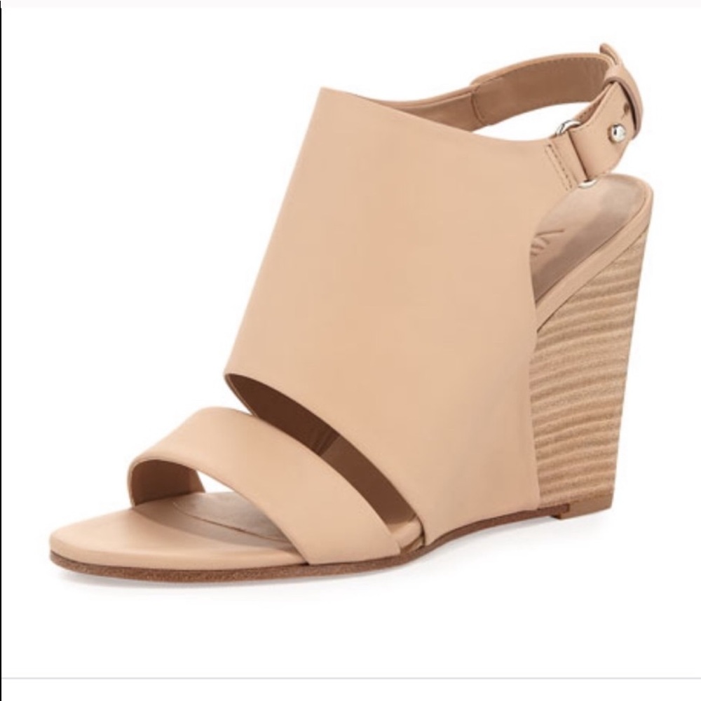 Vince Wedge Booties w Open Toe